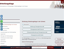 Tablet Screenshot of erbteilungsklage.ch